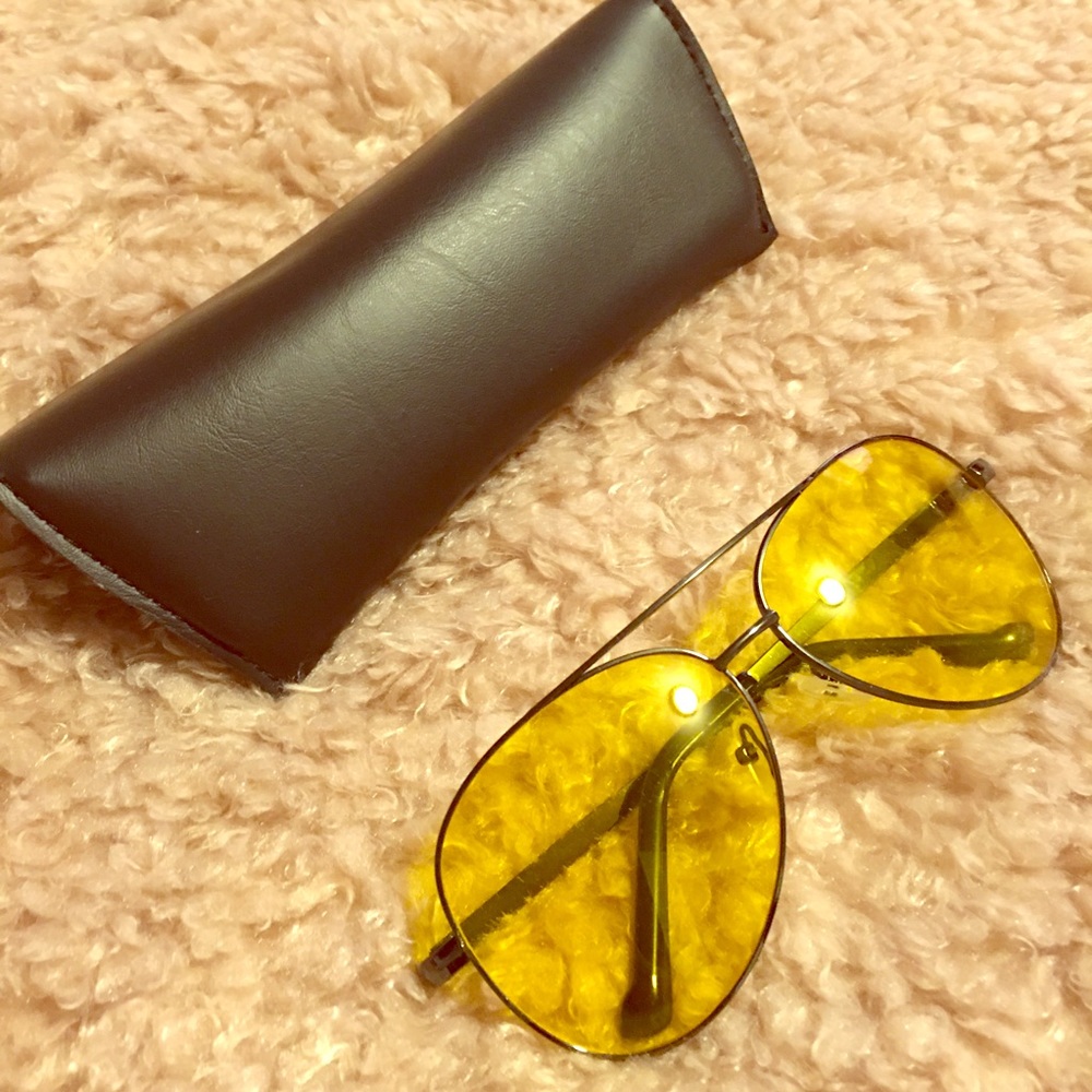 Yellow aviators